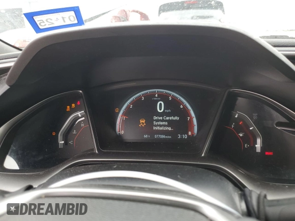 2017 Honda Civic Sedan Si with VIN 2HGFC1E51HH705216, listed as a Copart auction lot 77645594 with 77,086 mi miles and Salvage Title. Bid and sale history available at carsss.com. Image 9.