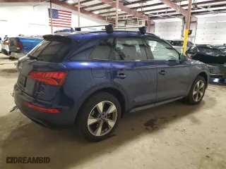2020 Audi Q5 Premium with VIN WA1ANAFY5L2086112, listed as a Copart auction lot 51587865 with 57,984 mi miles and Salvage Title. Bid and sale history available at carsss.com. Image 3.