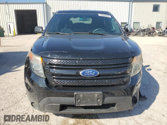 2015 Ford Utility Police Interceptor with VIN 1FM5K8AR1FGC51620, listed as a Copart auction lot 72842244 with 110,134 mi miles and Salvage Title. Bid and sale history available at carsss.com. Image 5.