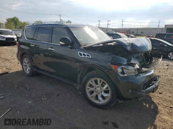 2014 Infiniti QX80 z VIN JN8AZ2NC1E9353024, wystawiony jako Copart lot #55503445 z przebiegiem 133 409 mil mil oraz Szkoda całkowita • Salvage title. Historia ofert i sprzedaży dostępna na DreamBid. Obrazek 4.
