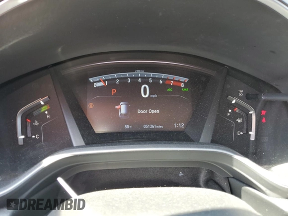 2019 Honda CR-V EX-L with VIN 5J6RW2H8XKA002891, listed as a Copart auction lot 54194225 with 51,361 mi miles and Salvage Title. Bid and sale history available at carsss.com. Image 9.