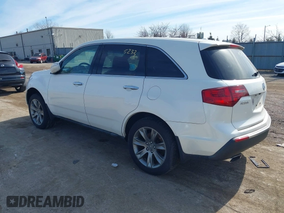 2010 Acura MDX Advance with VIN 2HNYD2H5XAH533578, listed as a IAAI auction lot 41555233 with 185,683 mi miles and . Bid and sale history available at DreamBid. Image 3.