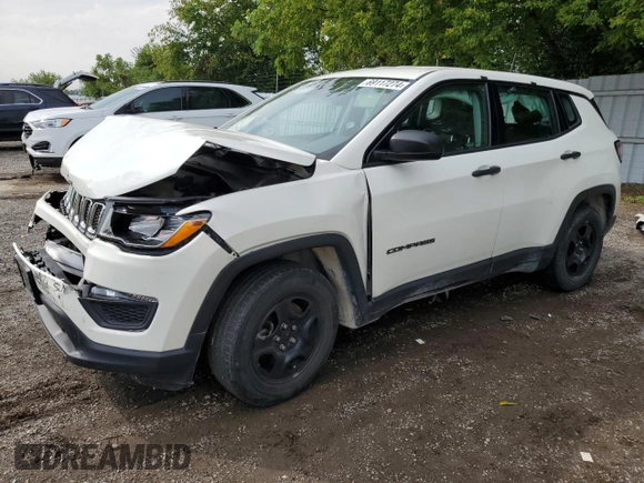 2017 Jeep Compass Sport with VIN 3C4NJCAB6HT632763, listed as a Copart auction lot 69117274 with Not Provided miles and Salvage Title. Bid and sale history available at carsss.com. Image 1.