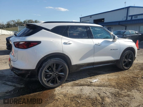 2020 Chevrolet Blazer RS z VIN 3GNKBKRS7LS693835, wystawiony jako Copart lot #56047675 z przebiegiem 62 752 mil mil oraz Szkoda całkowita • Salvage title. Historia ofert i sprzedaży dostępna na DreamBid. Obrazek 3.