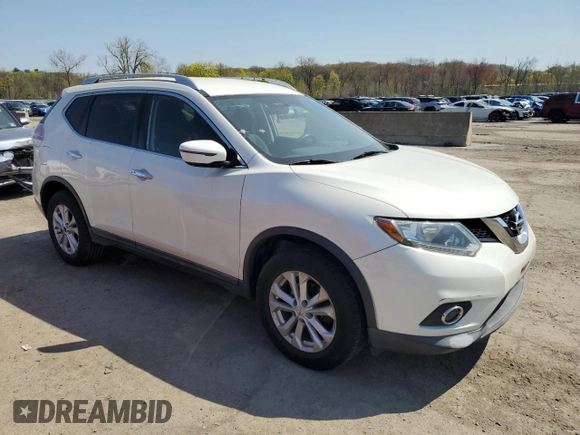 2016 Nissan Rogue SV with VIN KNMAT2MVXGP699328, listed as a Copart auction lot 54396265 with 103,302 mi miles and Salvage Title. Bid and sale history available at carsss.com. Image 4.