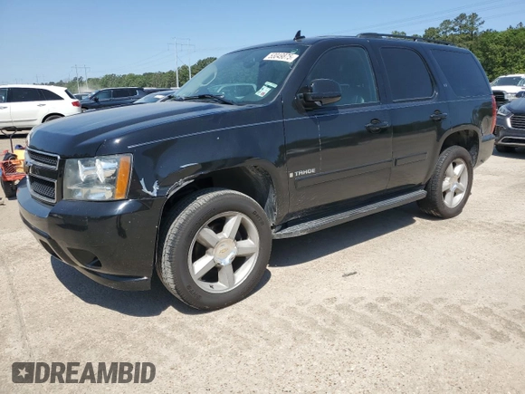 2008 Chevrolet Tahoe 2LT z VIN 1GNFC13058J109523, wystawiony jako Copart lot #53049875 z przebiegiem 212 520 mil mil oraz Szkoda całkowita • Salvage title. Historia ofert i sprzedaży dostępna na DreamBid. Obrazek 1.