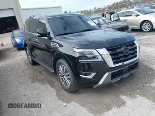 2021 Nissan Armada SV with VIN JN8AY2AC2M9147265, listed as a IAAI auction lot 40966883 with 51,187 mi miles. Bid and sale history available at carsss.com. Image 1.