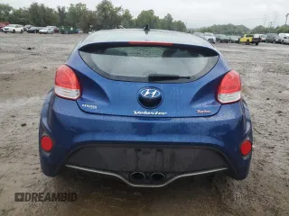2016 Hyundai Veloster Turbo with VIN KMHTC6AEXGU284947, listed as a Copart auction lot 71740474 with 116,198 mi miles and Salvage Title. Bid and sale history available at carsss.com. Image 6.