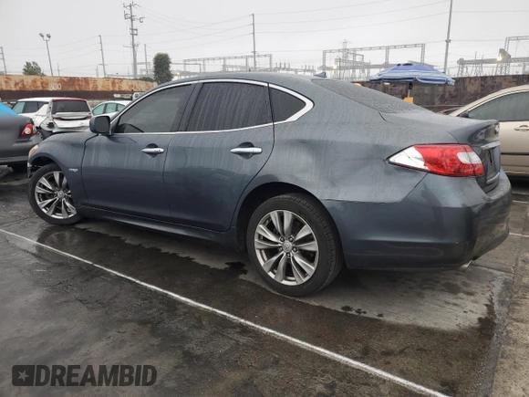 2012 Infiniti M Hybrid with VIN JN1EY1AP7CM910647, listed as a Copart auction lot 44309725 with 97,833 mi miles and Salvage Title. Bid and sale history available at carsss.com. Image 2.