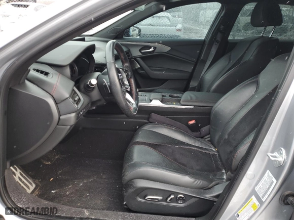 2021 Acura TLX w/A-Spec Package with VIN 19UUB5F59MA004819, listed as a Copart auction lot 87429474 with 0 mi miles and Salvage Title. Bid and sale history available at carsss.com. Image 7.