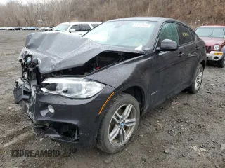 2017 BMW X6 xDrive35i with VIN 5UXKU2C31H0U29480, listed as a Copart auction lot 43853993 with 45,466 mi miles. Bid and sale history available at carsss.com. Image 1.
