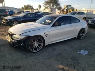 2015 BMW M4 with VIN WBS3R9C53FK332597, listed as a Copart auction lot 72815602 with NaN miles. Bid and sale history available at carsss.com. Image 1.