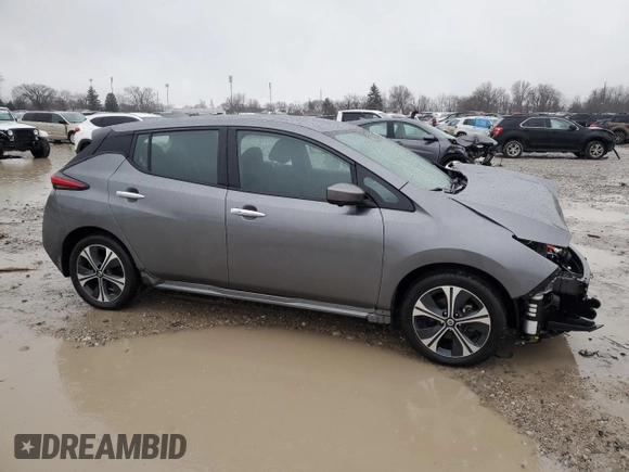 2022 Nissan LEAF SV Plus with VIN 1N4BZ1CVXNC556422, listed as a Copart auction lot 84870204 with 36,481 mi miles and Salvage Title. Bid and sale history available at DreamBid. Image 4.