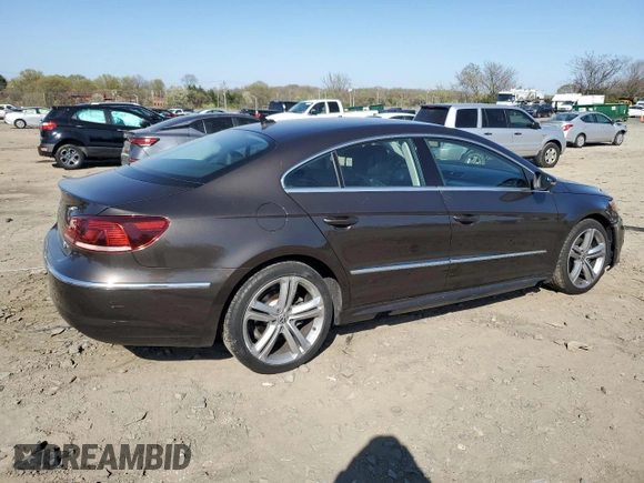 2014 Volkswagen CC R-Line with VIN WVWBP7AN9EE503432, listed as a Copart auction lot 52634375 with 111,836 mi miles and Salvage Title. Bid and sale history available at carsss.com. Image 3.