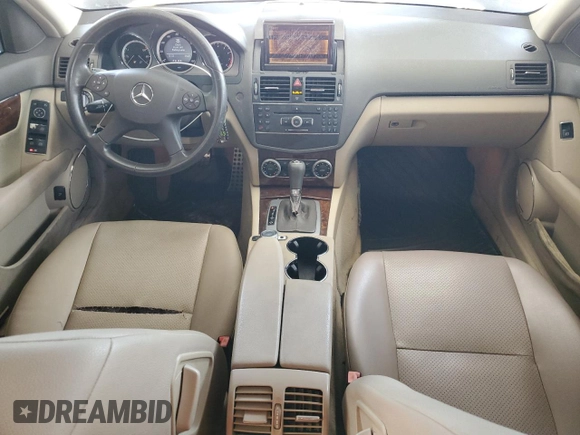 2009 Mercedes-Benz C 300 Sport with VIN WDDGF54X19R077346, listed as a Copart auction lot 59682095 with 142,534 mi miles and Salvage title. Bid and sale history available at DreamBid. Image 8.