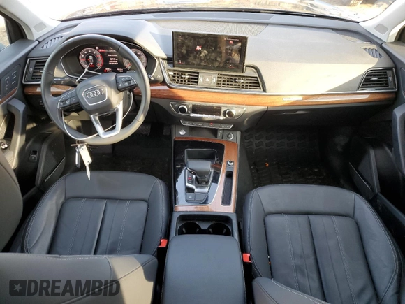2024 Audi Q5 Premium Plus with VIN WA1BBAFY3R2001614, listed as a Copart auction lot 84690244 with 13,254 mi miles and Salvage title. Bid and sale history available at DreamBid. Image 8.