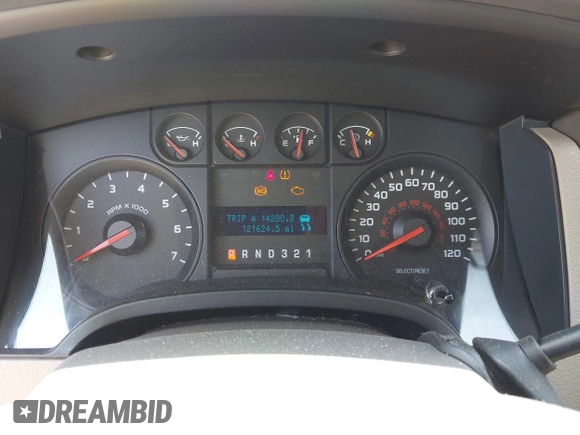 2009 Ford F-150 STX with VIN 1FTRX14839KC89773, listed as a IAAI auction lot 42717125 with 121,624 mi miles and . Bid and sale history available at DreamBid. Image 7.
