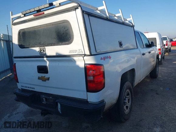 2017 Chevrolet Silverado 1500 Work Truck with VIN 1GCVKNEC3HZ295179, listed as a IAAI auction lot 41590526 with 156,227 mi miles. Bid and sale history available at carsss.com. Image 4.