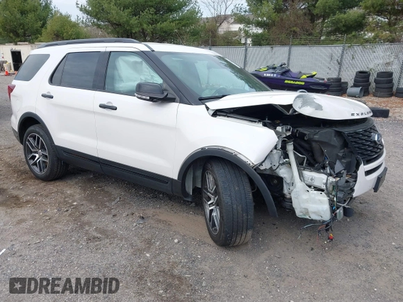 2018 Ford Explorer Sport with VIN 1FM5K8GT8JGB96174, listed as a IAAI auction lot 41853609 with 66,616 mi miles and . Bid and sale history available at DreamBid. Image 1.