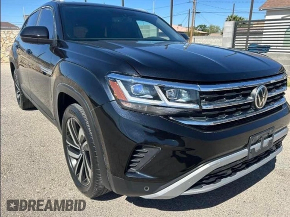 2021 Volkswagen Atlas SE with VIN 1V2WE2CA9MC200518, listed as a Copart auction lot 83644714 with 55,470 mi miles and Clean title. Bid and sale history available at DreamBid. Image 1.