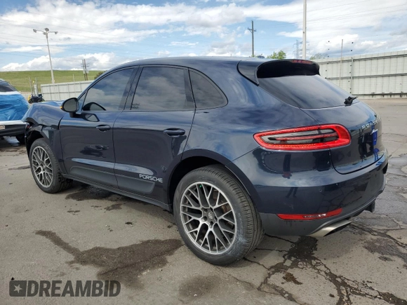 2017 Porsche Macan with VIN WP1AA2A51HLB03458, listed as a Copart auction lot 55164335 with 53,156 mi miles and Salvage title. Bid and sale history available at DreamBid. Image 2.