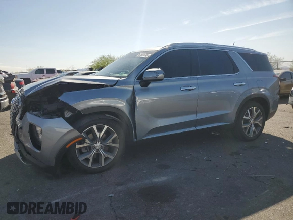 2020 Hyundai Palisade SEL with VIN KM8R34HE8LU076547, listed as a Copart auction lot 52803595 with 61,678 mi miles and Salvage title. Bid and sale history available at DreamBid. Image 1.