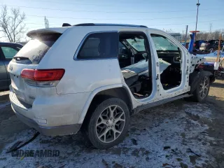 2018 Jeep Grand Cherokee Sterling Edition with VIN 1C4RJFBG4JC279986, listed as a Copart auction lot 42224655 with 0 mi miles and Salvage Title. Bid and sale history available at carsss.com. Image 3.