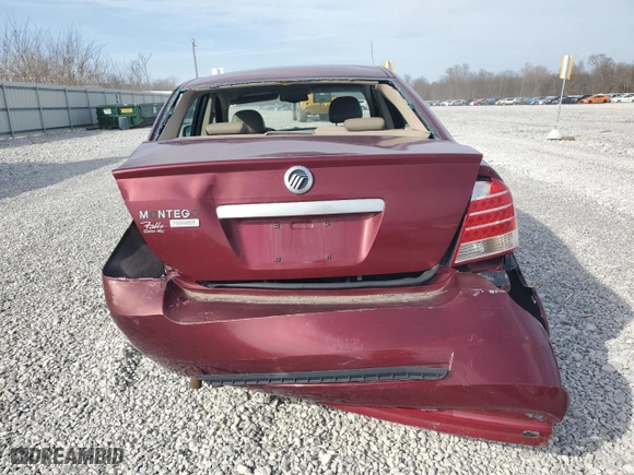 2005 Mercury Montego Premier with VIN 1MEFM42115G603371, listed as a Copart auction lot 48586595 with 142,098 mi miles and Salvage Title. Bid and sale history available at carsss.com. Image 6.
