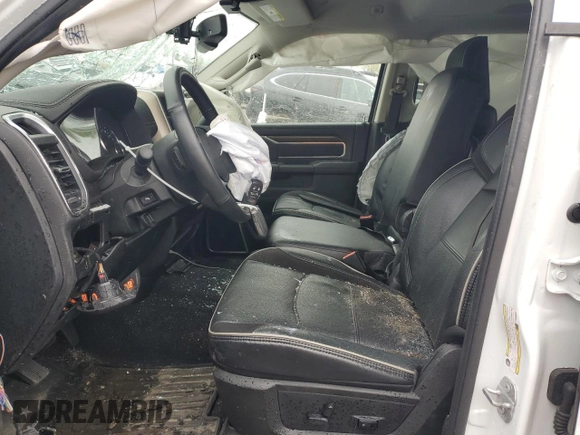 2023 Ram 2500 Laramie with VIN 3C6UR5FL3PG588625, listed as a Copart auction lot 55645065 with Not provided miles and Salvage title. Bid and sale history available at DreamBid. Image 7.