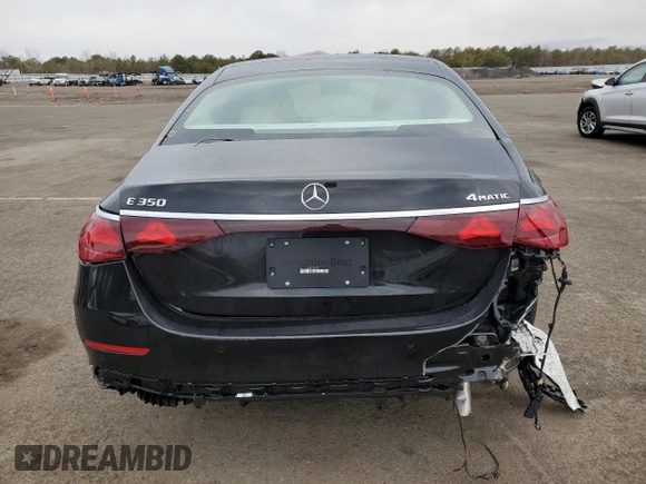2024 Mercedes-Benz E-Class E 350 with VIN W1KLF4HBXRA058333, listed as a Copart auction lot 46512315 with 5,503 mi miles and Salvage Title. Bid and sale history available at carsss.com. Image 6.