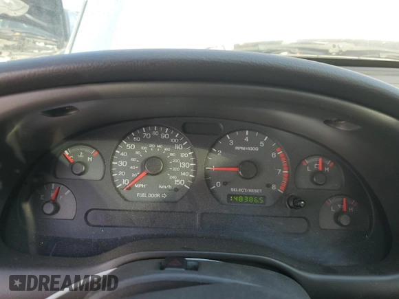 2003 Ford Mustang GT Deluxe with VIN 1FAFP42X23F307846, listed as a Copart auction lot 89212095 with 148,386 mi miles and Clean Title. Bid and sale history available at carsss.com. Image 9.