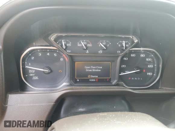2020 GMC Sierra 1500 SLT with VIN 1GTP8DED2LZ360221, listed as a Copart auction lot 62886305 with 92,850 mi miles and Clean title. Bid and sale history available at DreamBid. Image 9.