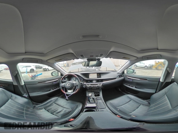 2018 Lexus ES with VIN 58ABK1GG5JU099943, listed as a Copart auction lot 48857195 with 107,687 mi miles and Salvage Title. Bid and sale history available at carsss.com. Image 12.