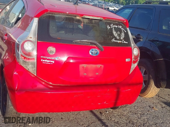 2013 Toyota Prius One with VIN JTDKDTB35D1542734, listed as a IAAI auction lot 42034971 with 207,410 mi miles and . Bid and sale history available at DreamBid. Image 16.