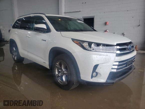 2018 Toyota Highlander Hybrid Limited with VIN 5TDDGRFH8JS038203, listed as a Copart auction lot 57335035 with 66,269 mi miles and Salvage title. Bid and sale history available at DreamBid. Image 4.