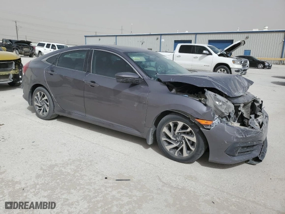 2018 Honda Civic Sedan EX with VIN 19XFC2F72JE017120, listed as a Copart auction lot 49182295 with 123,314 mi miles and Salvage Title. Bid and sale history available at carsss.com. Image 4.