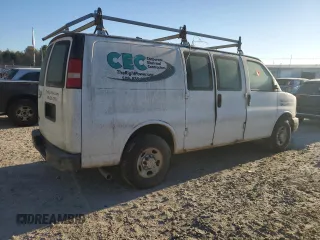 2011 Chevrolet Express Cargo with VIN 1GCWGFCA1B1107309, listed as a Copart auction lot 83418554 with Not provided miles and Clean title. Bid and sale history available at DreamBid. Image 3.