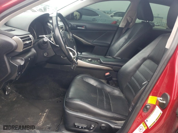 2015 Lexus IS 350 with VIN JTHCE1D22F5006666, listed as a Copart auction lot 50836345 with 164,612 mi miles and Salvage Title. Bid and sale history available at carsss.com. Image 7.