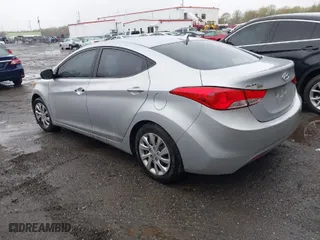 2011 Hyundai Elantra GLS PZEV with VIN 5NPDH4AE9BH027439, listed as a IAAI auction lot 41958232 with 1 mi miles. Bid and sale history available at carsss.com. Image 3.