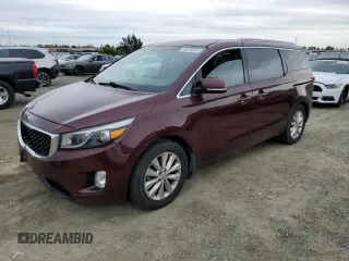 2015 Kia Sedona EX with VIN KNDMC5C17F6022996, listed as a Copart auction lot 50275825 with 142,460 mi miles and Clean Title. Bid and sale history available at carsss.com. Image 1.