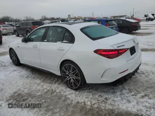 2024 Mercedes-Benz C 43 AMG z VIN W1KAF8HB9RR236684, wystawiony jako Copart lot #45281485 z przebiegiem 467 mil mil oraz Szkoda całkowita • Salvage title. Historia ofert i sprzedaży dostępna na DreamBid. Obrazek 2.