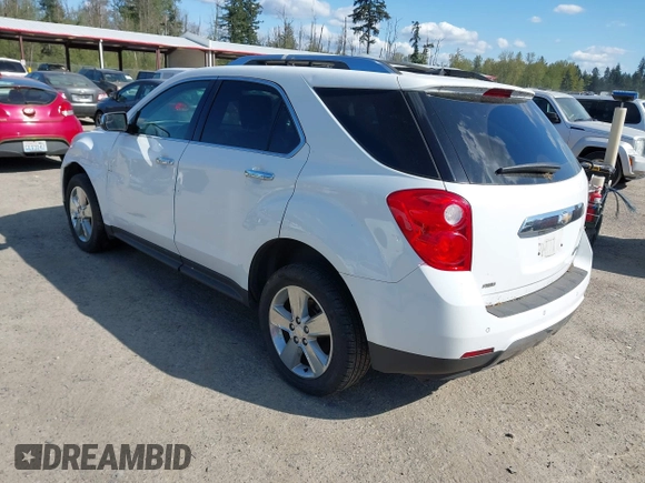 2013 Chevrolet Equinox LTZ with VIN 2GNFLGEK2D6154816, listed as a IAAI auction lot 42106589 with 126,946 mi miles. Bid and sale history available at carsss.com. Image 3.