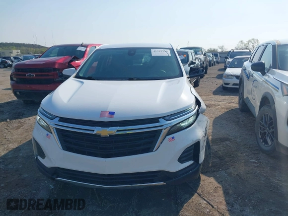 2022 Chevrolet Equinox LT with VIN 3GNAXKEV4NL237107, listed as a IAAI auction lot 41949948 with 23,113 mi miles and . Bid and sale history available at DreamBid. Image 13.