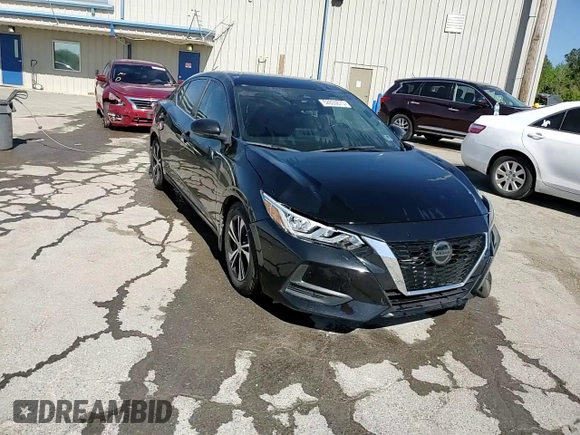 2020 Nissan Sentra SV with VIN 3N1AB8CV1LY256231, listed as a Copart auction lot 52805675 with 107,882 mi miles and Salvage Title. Bid and sale history available at carsss.com. Image 13.