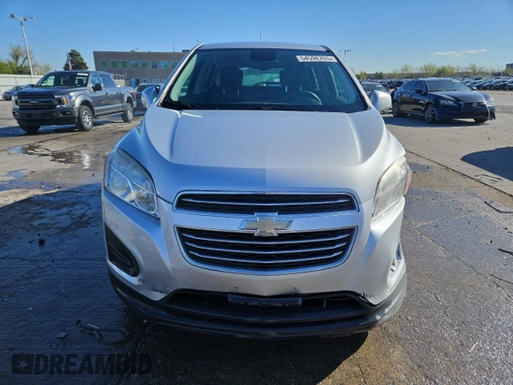 2015 Chevrolet Trax LS with VIN 3GNCJPSB7FL212690, listed as a Copart auction lot 54598765 with 103,676 mi miles and Salvage Title. Bid and sale history available at DreamBid. Image 5.