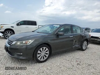 2013 Honda Accord EX z VIN 1HGCR2F77DA014515, wystawiony jako Copart lot #55169345 z przebiegiem 145 834 mil mil oraz Szkoda całkowita • Salvage title. Historia ofert i sprzedaży dostępna na DreamBid. Obrazek 1.