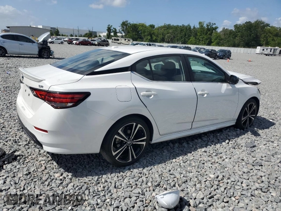 2022 Nissan Sentra SR with VIN 3N1AB8DV7NY272368, listed as a Copart auction lot 52695165 with 27,830 mi miles and Non Repairable. Bid and sale history available at carsss.com. Image 3.