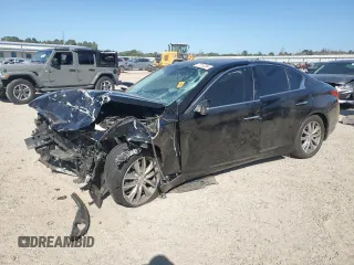 2015 Infiniti Q50 Premium with VIN JN1BV7AP4FM345938, listed as a Copart auction lot 77319234 with 134,731 mi miles and Salvage Title. Bid and sale history available at carsss.com. Image 1.