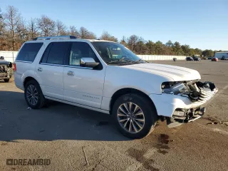 2015 Lincoln Navigator with VIN 5LMJJ2JT7FEJ14619, listed as a Copart auction lot 41954665 with 49,600 mi miles and Salvage Title. Bid and sale history available at carsss.com. Image 4.