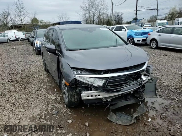 2022 Honda Odyssey EX-L z VIN 5FNRL6H78NB049944, wystawiony jako Copart lot #52403275 z przebiegiem Nie podano mil oraz Szkoda całkowita • Salvage title. Historia ofert i sprzedaży dostępna na DreamBid. Obrazek 12.